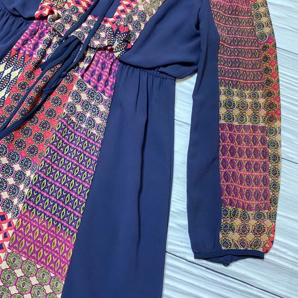 Anthropologie Maeve Blue Rosalie Peasant Dress - Picture 11 of 14